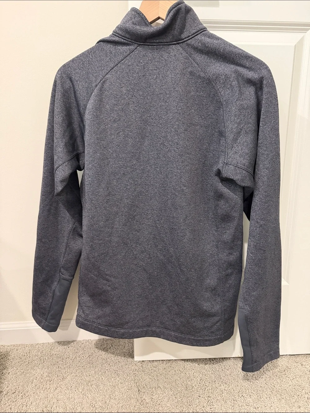 The North Face Unisex Quarter-Zip Pullover with Teal Accents